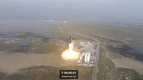 SpaceX's Starship liftoff, April 20, 2023