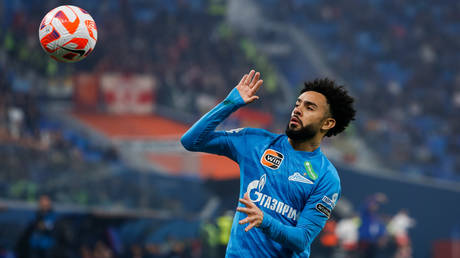 Claudinho of Zenit St. Petersburg during the friendly match between FC Zenit Saint Petersburg and FK Crvena Zvezda on November 22, 2022 at Gazprom Arena in Saint Petersburg, Russia