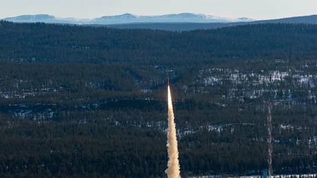 A microgravity research rocket launched from Esrange Space Center