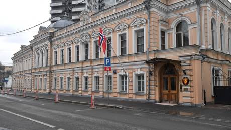 FILE PHOTO: The Norwegian Embassy in Moscow