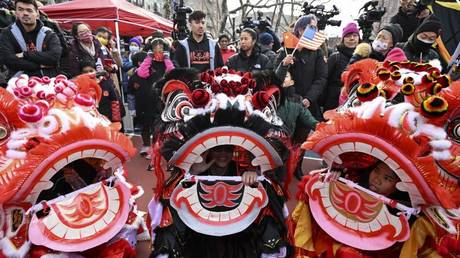 The Lunar New Year Firecrackers Festival kicked off the Year of the Rabbit in Chinatown of New York City. The festival took place at Sara Roosevelt Park on January 22, 2023.