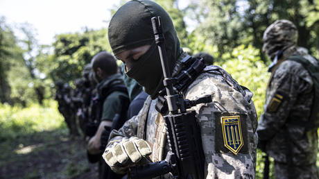 FILE PHOTO: Ukrainian soldiers.