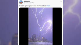 WATCH: Lightning strikes One World Trade Center in New York