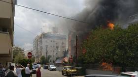 Massive fire breaks out at Russian cultural center in EU country