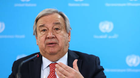 UN Secretary General Antonio Guterres.