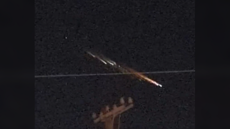 "Fireballs" are seen streaking across the sky in Okinawa, japan, May 10, 2023.