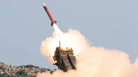 FILE PHOTO: A Patriot missile is fired during a 2008 drill in Greece.