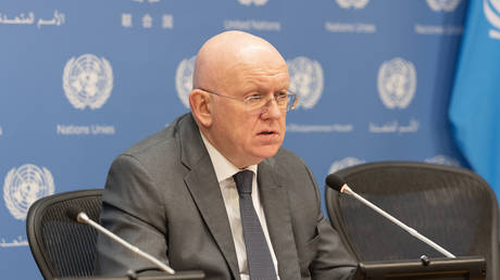 FILE PHOTO. Russian Permanent Representative to the UN Vassily Nebenzia.