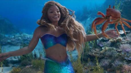 Halle Bailey plays the lead character, Ariel, in 'The Little Mermaid.'