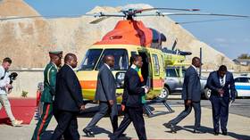 Russian helicopters arrive in Zimbabwe
