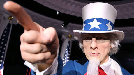 A wax replica of Uncle Sam at Madame Tussauds in Washington DC