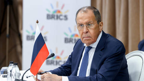 File photo: Russian FM Sergey Lavrov at the BRICS ministerial meeting in Cape Town, South Africa, June 1, 2023.