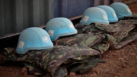 FILE PHOTO: The uniforms of United Nations peacekeepers are seen in Mali.