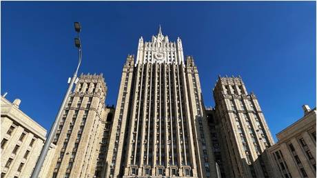 The Russian Foreign Ministry building in Moscow.