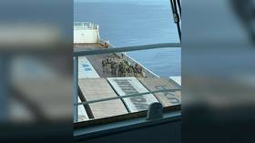 Migrants hijack Turkish cargo ship (VIDEO)