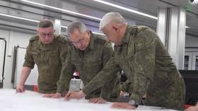 Russia’s defense minister visits frontline command post