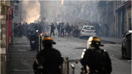 Rioters clash with police in Marseille, France, on June 30, 2023.