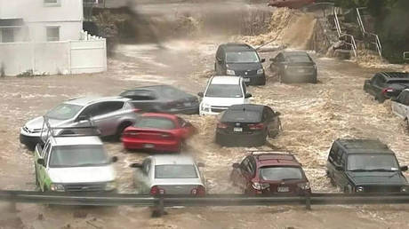 ‘1,000-year rain event’ pummels New York’s Hudson Valley