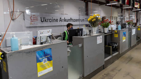 File photo: A welcome center for Ukrainian refugees at former Tegel airport in Berlin, Germany, May 19, 2023