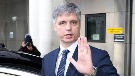 FILE PHOTO: Ukrainian ambassador to the UK, Vadim Pristayko