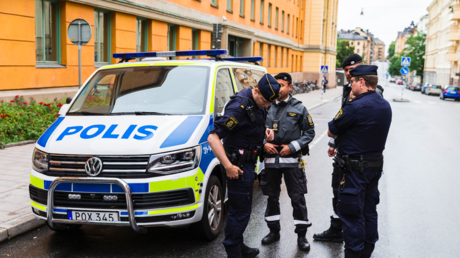 File photo of police on July 30, 2019 in Stockholm, Sweden