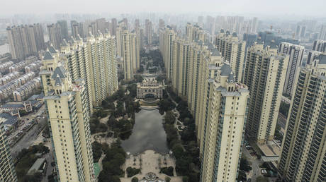 The Evergrande Mingdu residential complex, owned by Evergrande Group, is seen in Huai 'an, Jiangsu province, China, December 3, 2022.