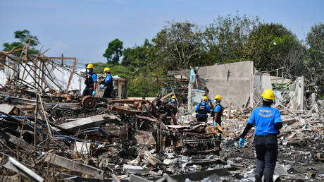 Dozen dead in fireworks warehouse blast