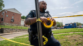 Thirty people shot at US block party