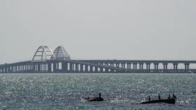 Traffic stopped on Crimean Bridge due to ‘emergency’ – governor