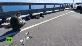 Investigators publish aftermath of Ukrainian attack on Crimean Bridge (VIDEO)