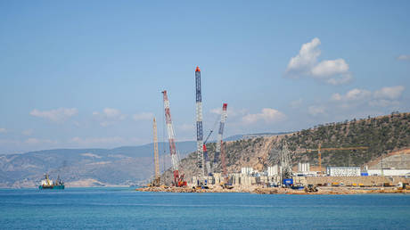 A view of Akkuyu Nuclear Power Plant (NPP) in Türkiye