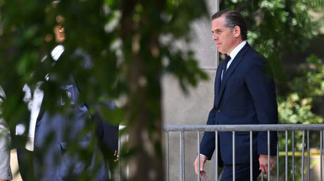 Hunter Biden leaves the federal courthouse in Wilmington, Delaware, after his plea agreement on tax charges was rejected by a judge last week.