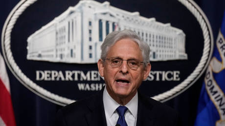 US Attorney General Merrick Garland announces a special counsel appointment in the Hunter Biden probe on Friday in Washington.