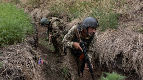 Ukrainian soldiers.