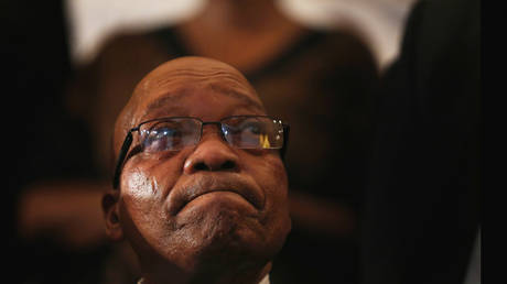 South African President Jacob Zuma attends a service at Bryanston Methodist Church during a national day of prayer, on December 8, 2013 in Johannesburg, South Africa