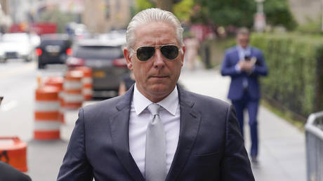 Charles McGonigal, former special agent in charge of the FBI's counterintelligence division in New York, arrives to Manhattan federal court in New York, August 15, 2023