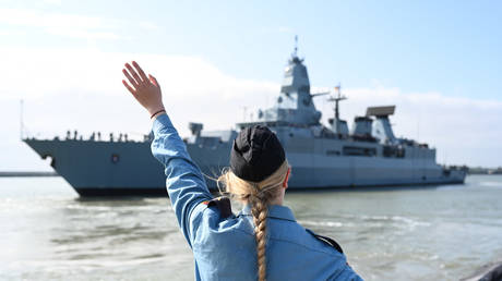 German frigate Hessen departs Wilhelmshaven for NATO formation