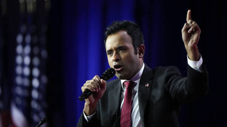 Republican presidential candidate Vivek Ramaswamy