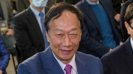 Foxconn founder Terry Gou attends a January 2021 event in Taipei.