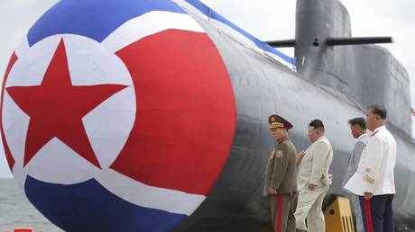 North Korea unveils nuclear-armed submarine