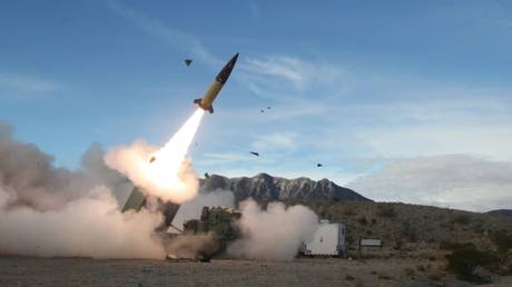 FILE PHOTO: Live-fire testing of an Army Tactical Missile System (ATACMS), White Sands Missile Range, New Mexico, December 14, 2021.