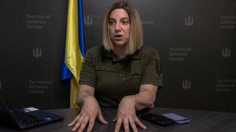 Ukraine's territorial defence force spokesperson Sarah Ashton-Cirillo