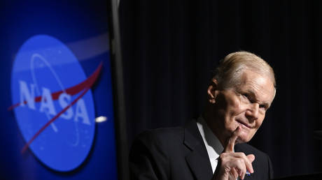 The United States NASA Administrator Bill Nelson speaks during the media briefing at the NASA Headquarters in Washington D.C., United States on September 14, 2023
