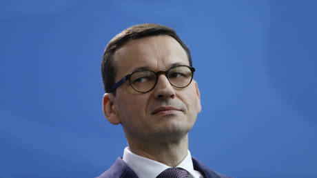 FILE PHOTO: Polish Prime Minister Mateusz Morawiecki.