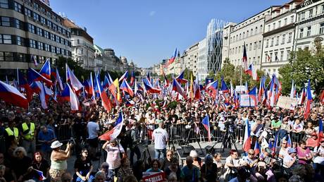 Thousands protest against EU state’s pro-Western government