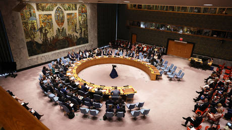 FILE PHOTO. A view of UN Security Council chamber.