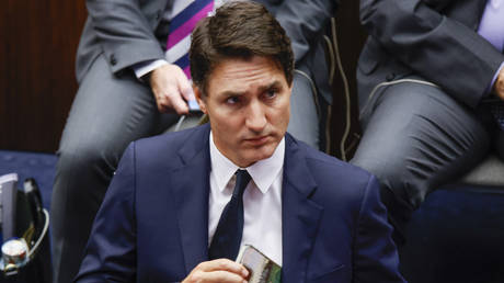 Canadian Prime Minister Justin Trudeau at the United Nations Headquarters on September 20, 2023 in New York City