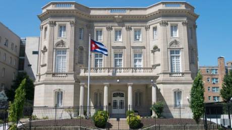 The embassy of Cuba in Washington.