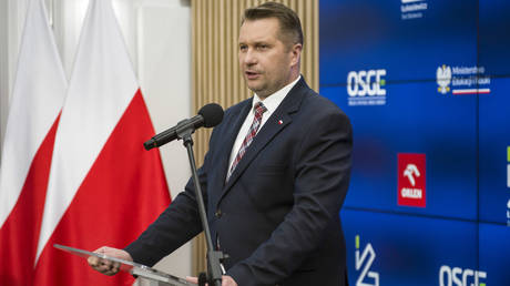 Polish minister of education Przemyslaw Czarnek.