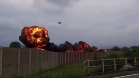 Italian jet crashes and kills child (VIDEO)